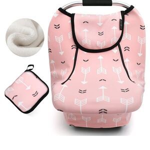 Pink Arrow Pattern Kids Car Seat Cover